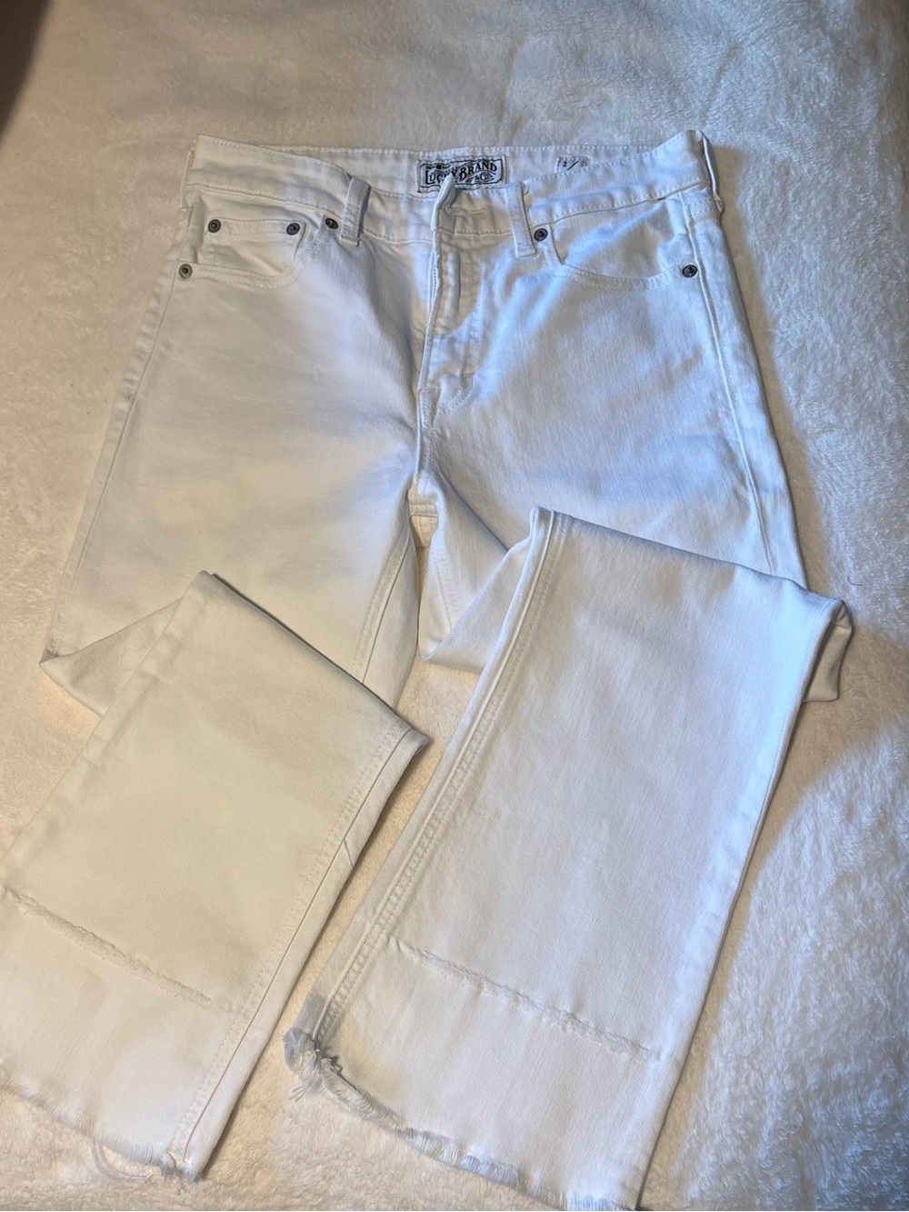 Lucky Brand White Wide Leg Jeans - Flare Style